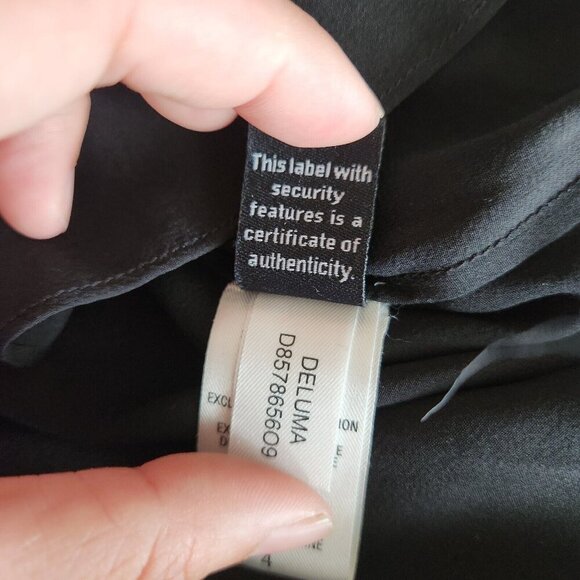 DIANE VON FURSTENBERG Embellished Sequin Silk Slip Dress Sz 4 Black Kimono Tunic - Picture 16 of 16